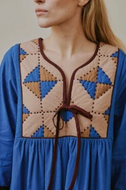 LEON & HARPER Robe Rom Losange -LEON & HARPER Shop 240116 Leon Harper 1756