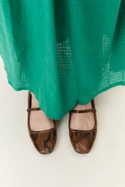 LEON & HARPER Ballerines Margrit Pytn -LEON & HARPER Shop BALLERINES MARGRIT PYTN CAMEL 3