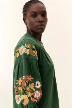 LEON & HARPER Blouse Cacia Brd 10 LEON & HARPER Blouse Cacia Brd -LEON & HARPER Shop BLOUSE CACIA BRD GREEN 4