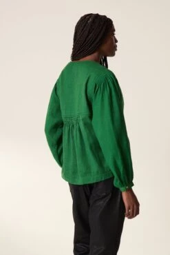 LEON & HARPER Blouse Cicily PLN -LEON & HARPER Shop BLOUSE CICILY PLN GREEN 3