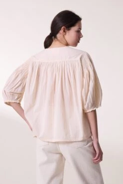 LEON & HARPER Blouse Corso Plain 7 LEON & HARPER Blouse Corso Plain -LEON & HARPER Shop BLOUSE CORSO PLAIN ECRU 3
