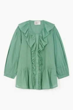 LEON & HARPER Blouse Costin Plain -LEON & HARPER Shop BLOUSE COSTIN PLAIN CELADON 10