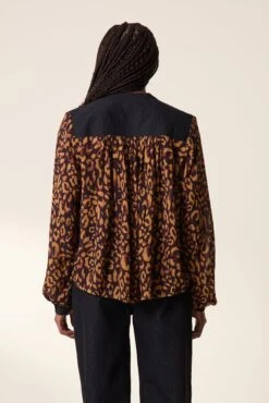 LEON & HARPER Blouse Cruise Leo -LEON & HARPER Shop BLOUSE CRUISE LEO BEIGE 3