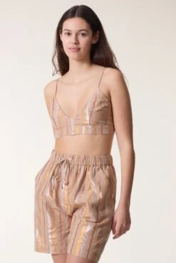 LEON & HARPER Brassière Tippi Shiny 7 LEON & HARPER Brassière Tippi Shiny -LEON & HARPER Shop BRASSIERE TIPPI SHINY POWDER 3