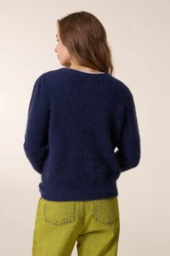 LEON & HARPER Cardigan Mad PLN -LEON & HARPER Shop CARDIGAN MAD PLN BLACK IRIS 3