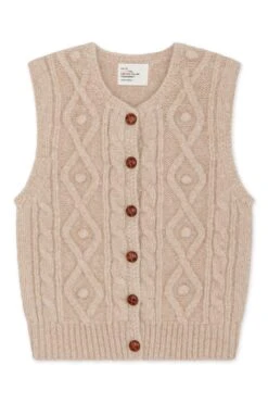 LEON & HARPER Cardigan Malka Chn -LEON & HARPER Shop CARDIGAN MALKA CHN BEIGE 10