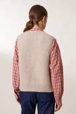 LEON & HARPER Cardigan Malka Chn -LEON & HARPER Shop CARDIGAN MALKA CHN BEIGE 7