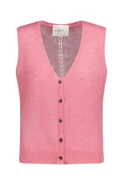 LEON & HARPER Cardigan Medium Plain -LEON & HARPER Shop CARDIGAN MEDIUM PLAIN PINK 10