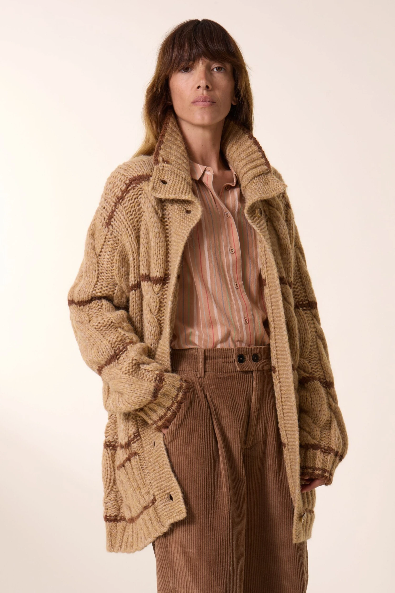 LEON & HARPER Cardigan Mucho Stripe 2 LEON & HARPER Cardigan Mucho Stripe - Image 2