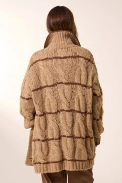 LEON & HARPER Cardigan Mucho Stripe 9 LEON & HARPER Cardigan Mucho Stripe -LEON & HARPER Shop CARDIGAN MUCHO STRIPE ECRU 3