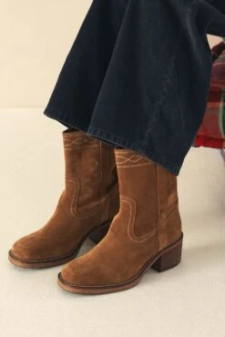 LEON & HARPER Bottines Charls Suede -LEON & HARPER Shop CHAUSSURES CHARLS CAMEL 1