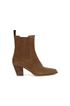 LEON & HARPER Bottines Sylvie Suede -LEON & HARPER Shop CHAUSSURES SYLVIE CAMEL 10