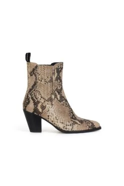 LEON & HARPER Bottines Sylvie Python -LEON & HARPER Shop CHAUSSURES SYLVIE PYTHON YELLOW 10