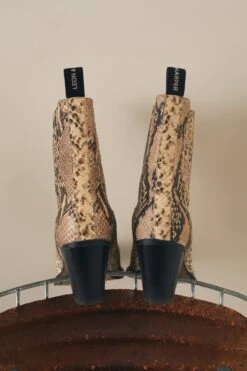 LEON & HARPER Bottines Sylvie Python -LEON & HARPER Shop CHAUSSURES SYLVIE PYTHON YELLOW 3