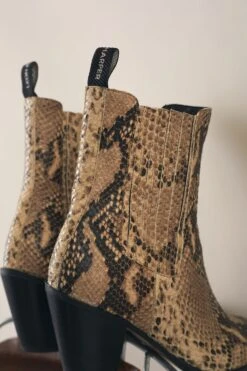 LEON & HARPER Bottines Sylvie Python -LEON & HARPER Shop CHAUSSURES SYLVIE PYTHON YELLOW 4