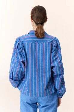 LEON & HARPER Chemise Candri Strp -LEON & HARPER Shop CHEMISE CANDRI STRP BLUE 3