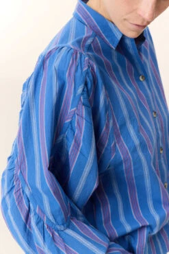 LEON & HARPER Chemise Candri Strp -LEON & HARPER Shop CHEMISE CANDRI STRP BLUE 4
