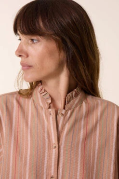 LEON & HARPER Chemise Chiara Multi -LEON & HARPER Shop CHEMISE CHIARA MULTI BEIGE 4