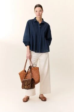 LEON & HARPER Chemise Chimi Pleat