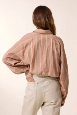 LEON & HARPER Chemise Choral Multi -LEON & HARPER Shop CHEMISE CHORAL MULTI BEIGE 3