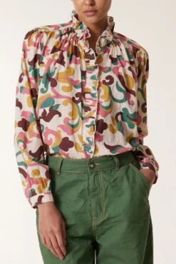 LEON & HARPER Chemise Chypre Patch -LEON & HARPER Shop CHEMISE CHYPRE PATCH VANILLA 4