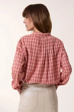 LEON & HARPER Chemise Cob Multi -LEON & HARPER Shop CHEMISE COB MULTI RED 3