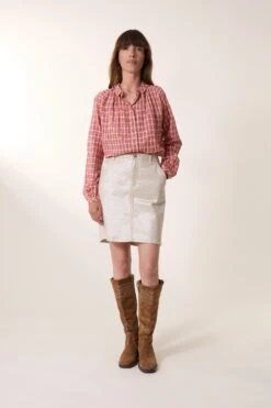 LEON & HARPER Chemise Cob Multi -LEON & HARPER Shop CHEMISE COB MULTI RED 5