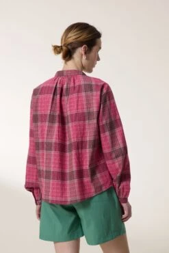 LEON & HARPER Chemise Cob Strght -LEON & HARPER Shop CHEMISE COB STRGHT RED 3