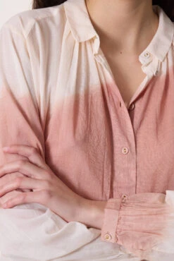 LEON & HARPER Chemise Cob T&D -LEON & HARPER Shop CHEMISE COB T D CORAL 4