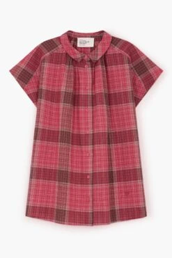 LEON & HARPER Chemise Cotta Strght -LEON & HARPER Shop CHEMISE COTTA STRGHT RED 10