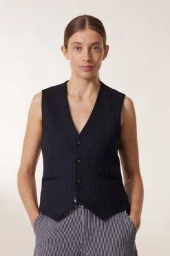 LEON & HARPER Gilet Valet Stripe