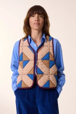 LEON & HARPER Gilet Velia Losange