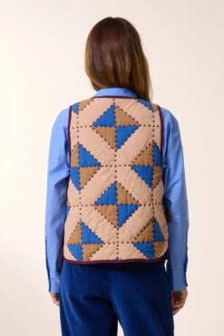 LEON & HARPER Gilet Velia Losange -LEON & HARPER Shop GILET VELIA LOSANGE MIX 3