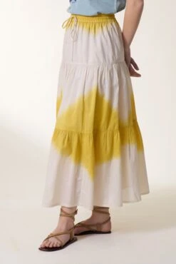 LEON & HARPER Jupe Juize T&D -LEON & HARPER Shop JUPE JUIZE T D MUSTARD 4