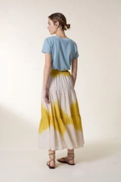 LEON & HARPER Jupe Juize T&D -LEON & HARPER Shop JUPE JUIZE T D MUSTARD 5