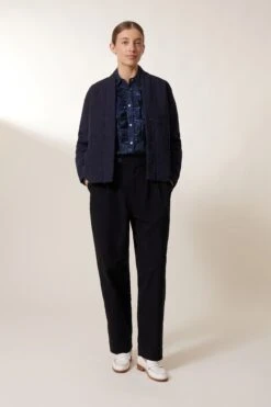 LEON & HARPER Kimono Vertu PLN -LEON & HARPER Shop KIMONO VERTU PLN INDIGO 4