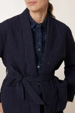 LEON & HARPER Kimono Vertu PLN -LEON & HARPER Shop KIMONO VERTU PLN INDIGO 5