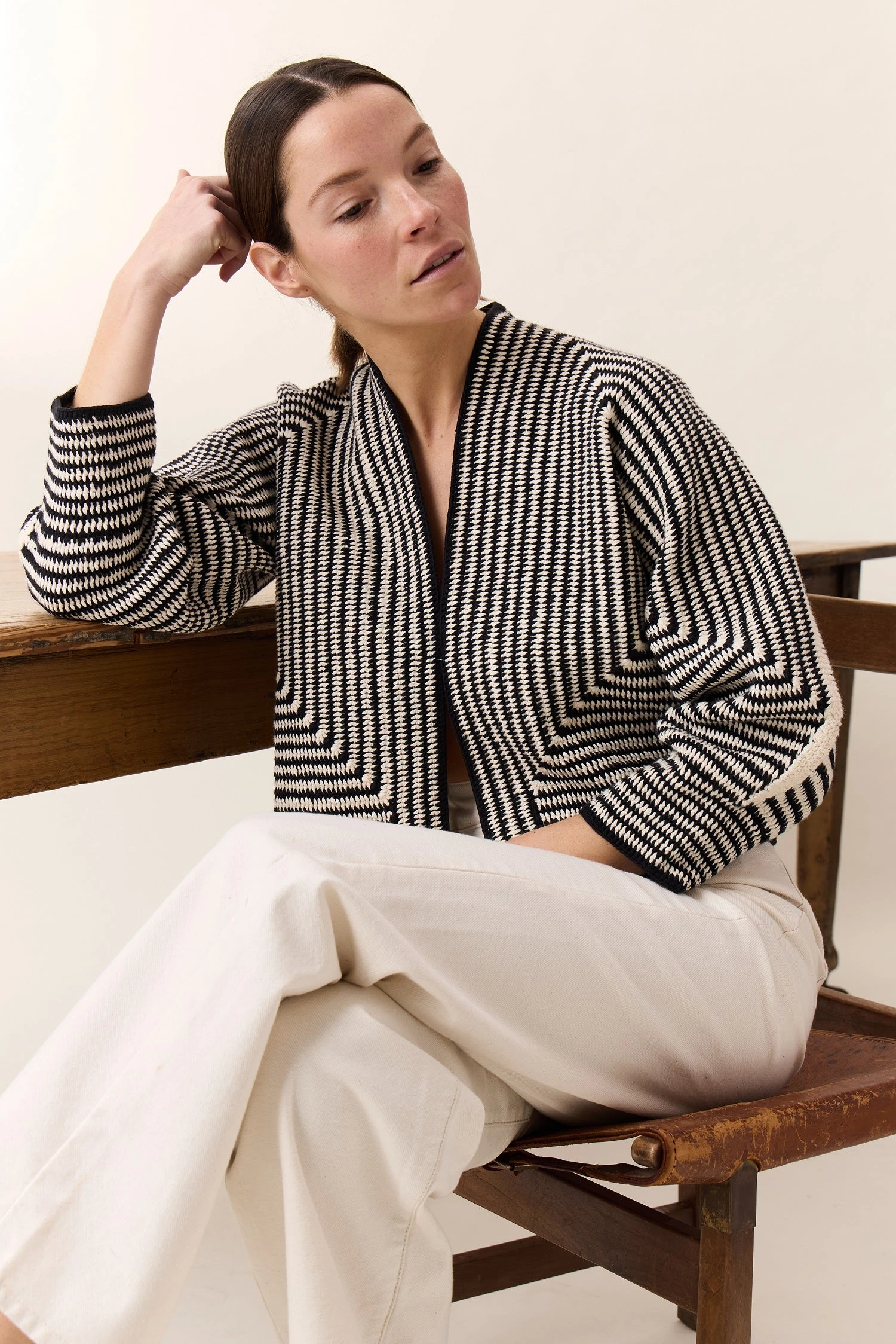 LEON & HARPER Cardigan Marvela Strp 8 LEON & HARPER Cardigan Marvela Strp - Image 8