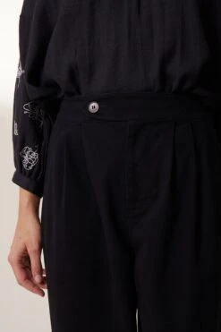 LEON & HARPER Pantalon Penelope PLN -LEON & HARPER Shop PANTALON PENELOPE PLN BLACK 4