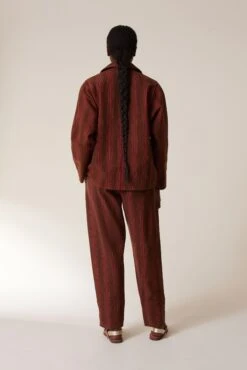 LEON & HARPER Pantalon Perla Matelas -LEON & HARPER Shop PANTALON PERLA MATELAS BROWN 6