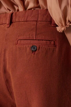 LEON & HARPER Pantalon Philo PL2 -LEON & HARPER Shop PANTALON PHILO PL2 TERRACOTTA 4