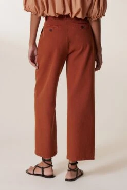 LEON & HARPER Pantalon Philo PL2 -LEON & HARPER Shop PANTALON PHILO PL2 TERRACOTTA 5