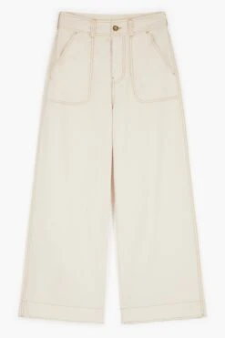 LEON & HARPER Pantalon Prag Plain 9 LEON & HARPER Pantalon Prag Plain -LEON & HARPER Shop PANTALON PRAG PLAIN ECRU 10