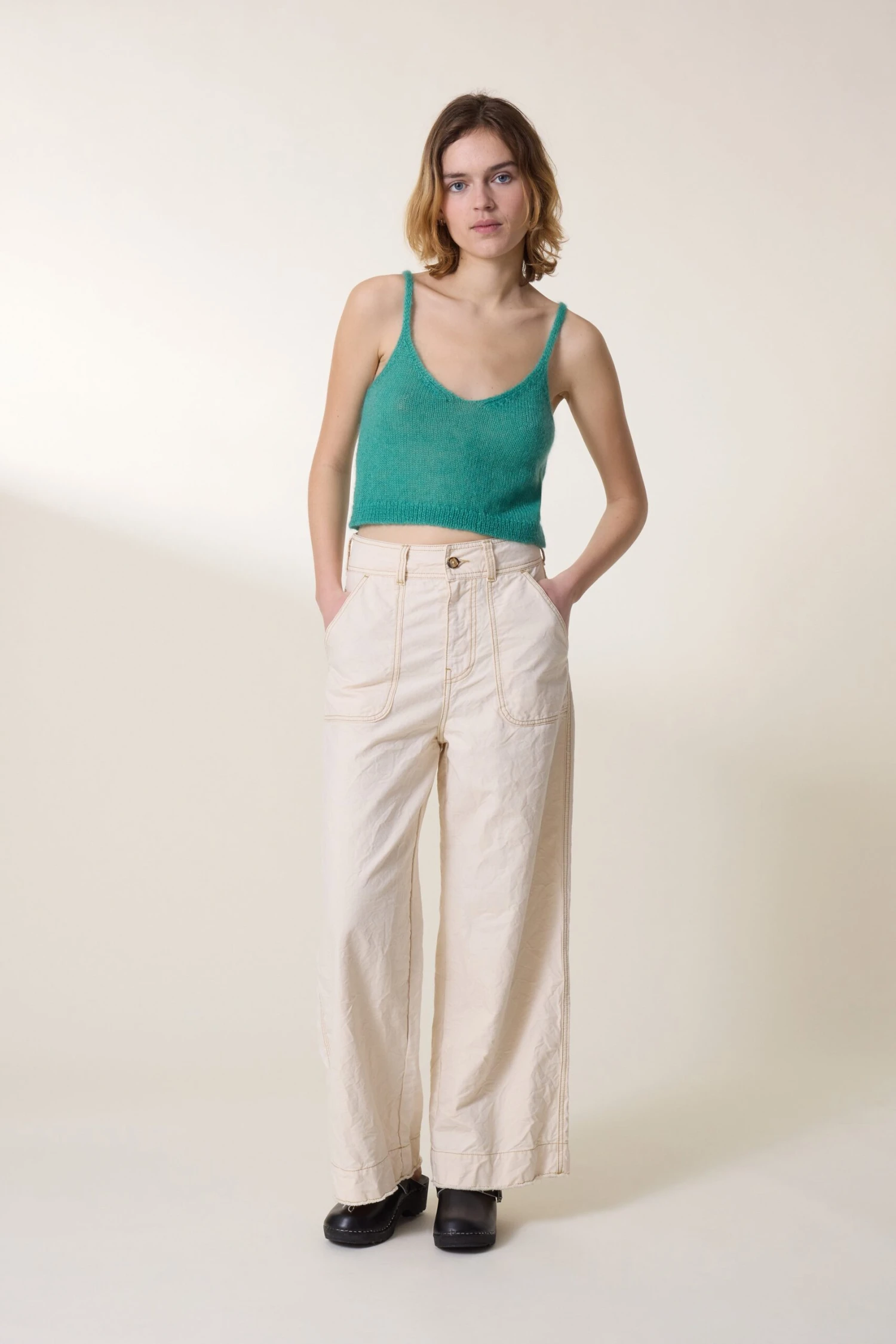 LEON & HARPER Pantalon Prag Plain 2 LEON & HARPER Pantalon Prag Plain - Image 2