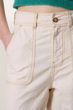 LEON & HARPER Pantalon Prag Plain 8 LEON & HARPER Pantalon Prag Plain -LEON & HARPER Shop PANTALON PRAG PLAIN ECRU 4