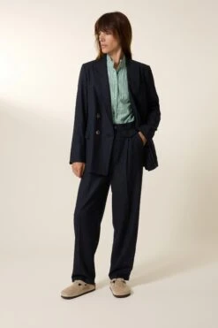 LEON & HARPER Pantalon Pummy Stripe 10 LEON & HARPER Pantalon Pummy Stripe -LEON & HARPER Shop PANTALON PUMMY STRIPE BLACKSTRIPE 5