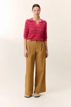 LEON & HARPER Polo Make Strp -LEON & HARPER Shop POLO MAKE STRP PINK 2