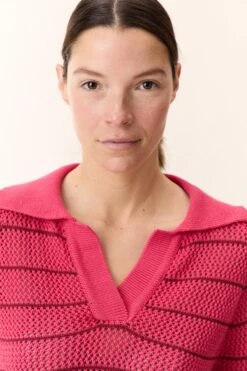 LEON & HARPER Polo Make Strp -LEON & HARPER Shop POLO MAKE STRP PINK 4