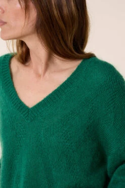 LEON & HARPER Pull Malili PLN -LEON & HARPER Shop PULL MALILI PLN GREEN 4