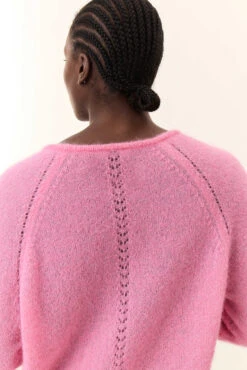 LEON & HARPER Pull Margarit Plain -LEON & HARPER Shop PULL MARGARIT PLAIN PINK 4